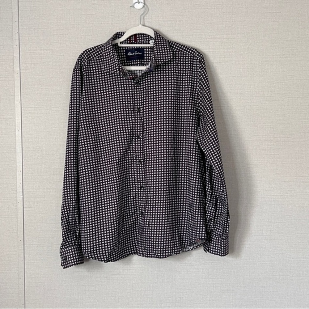 Robert Graham‎ Modern Americana Tailored Fit Circle Print Button Shirt Men's XL